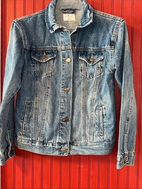 True Craft Womens Denim Jean Jacket Trucker Small